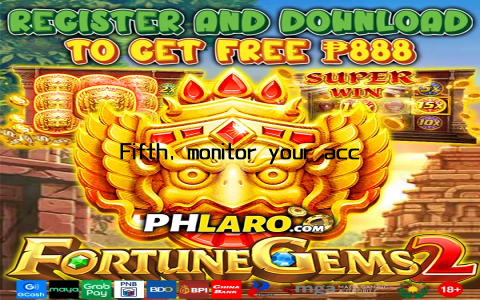 Fifth, monitor your account activity regularly